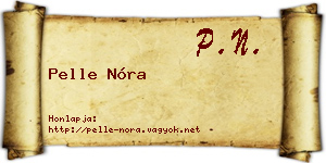 Pelle Nóra névjegykártya